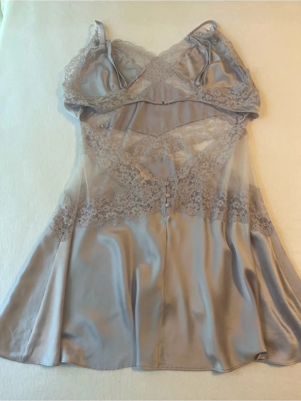Victoria's Secret Light Lavender Satin & Lace Chemise - Picture 9 of 10